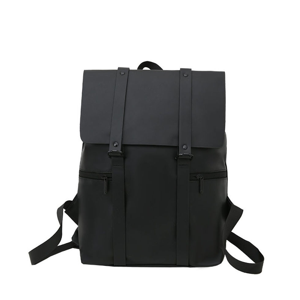 Thumbnail: Waterproof School Bags Large Capacity Portable Laptop Backpacks Solid Color Adju