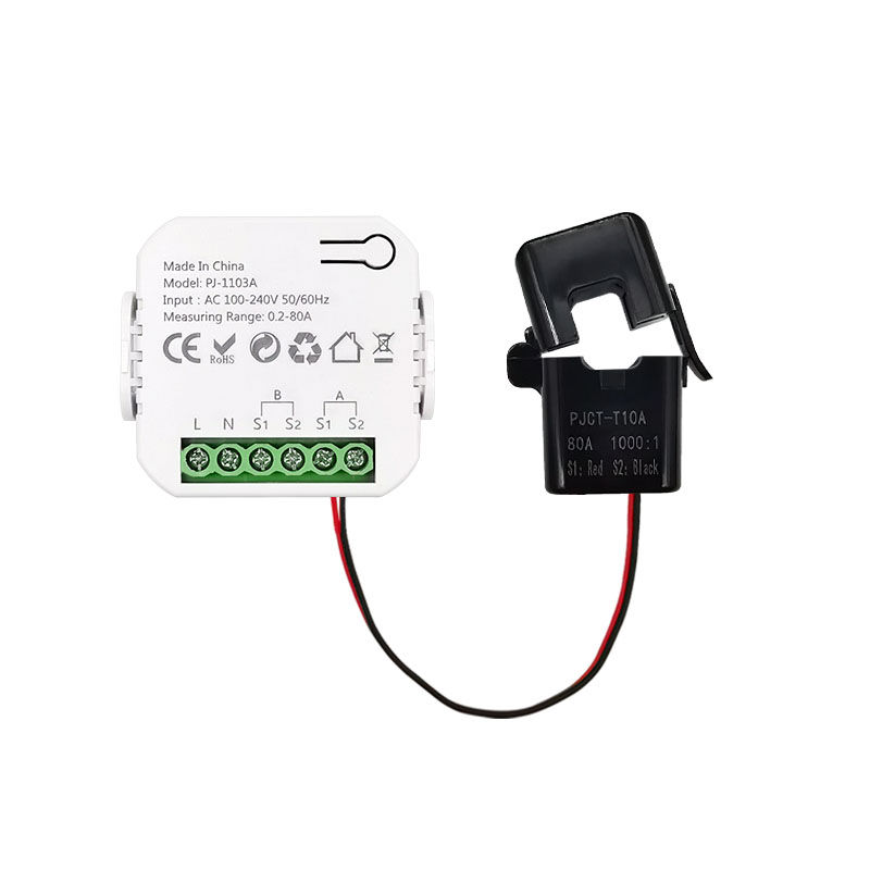 Thumbnail: Tuya Smart Life WiFi Energy Bidirection Meter Single Phase with Buzzer Overload