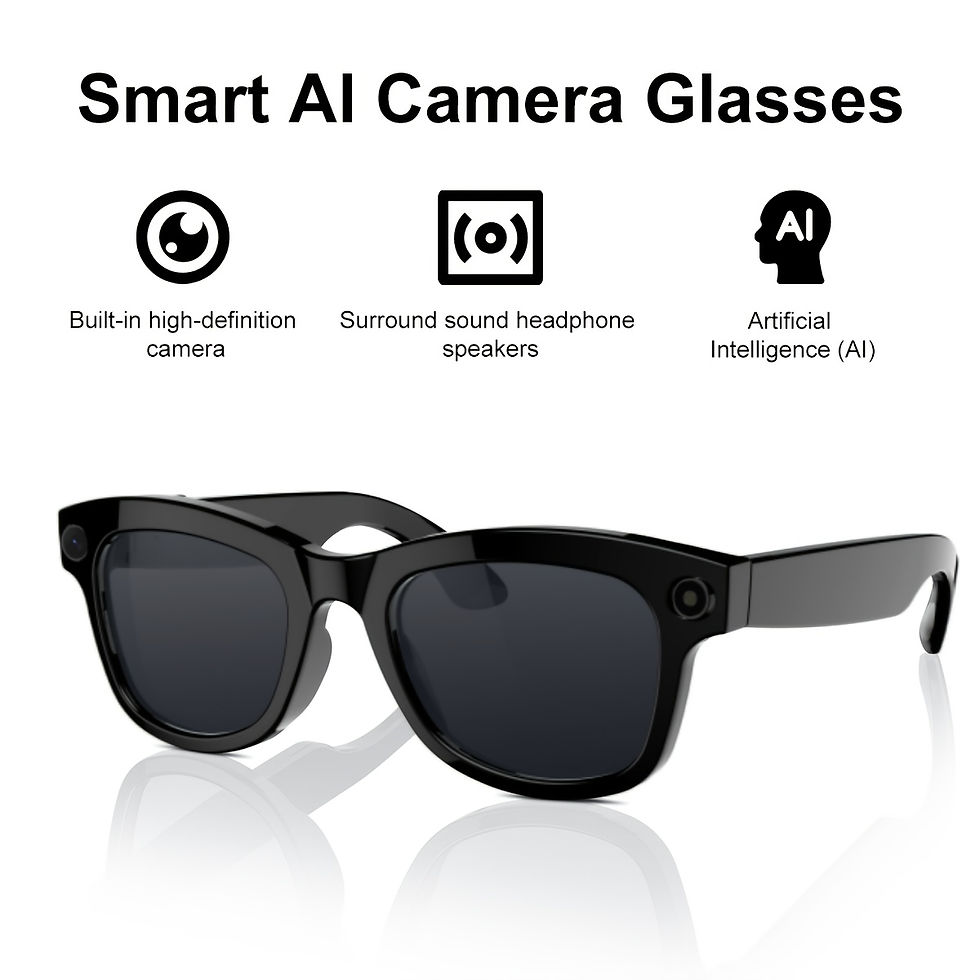Thumbnail: AI Smart Glasses Built-in HD Camera Glasses Bluetooth Wireless Audio Intelligent