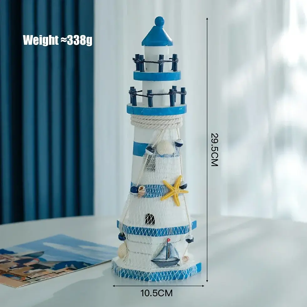 Thumbnail: Mediterranean Wooden Lighthouse Sea Decorations Home Decoration Creative Marine