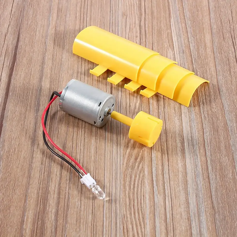 Thumbnail: DIY Kit Small Motor Vertical Wind Turbines Blades Breeze Electricity Generator S