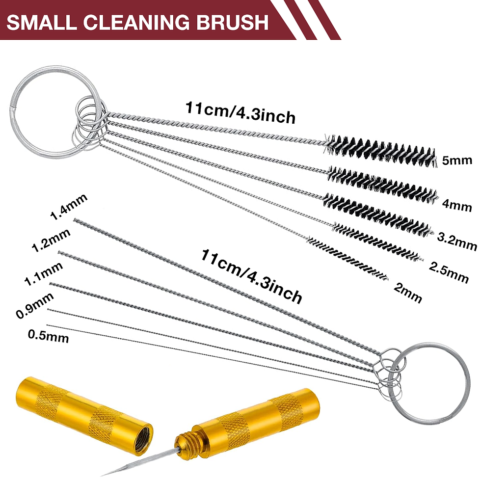 Thumbnail: 10PCS Cleaning Brush Set Multifunctional Detail Nylon Brushes for Straw/Lab Tube
