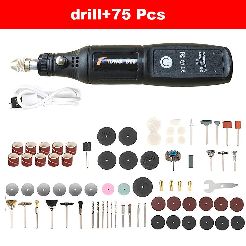 Thumbnail: USB Wireless Mini Handheld Drill Mini Electric Drill Rotary Tool Woodworking Eng