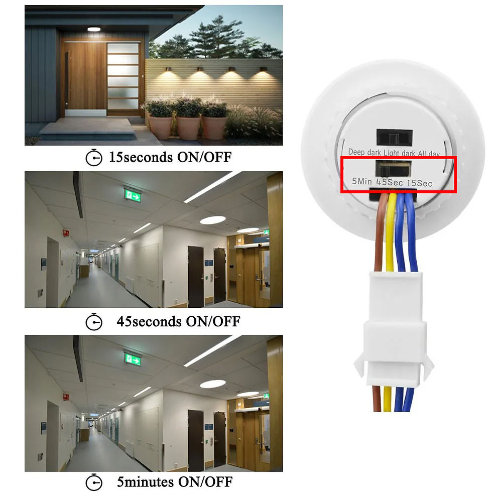 Thumbnail: Motion Sensor Light Switch 220V 110V Pir Presence Sensor for Lighting Time Delay
