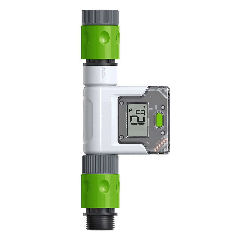 Thumbnail: Wi-Fi Water Flow Meter for Garden Hose Smart Water Meter with 4 Flow Modes Real-