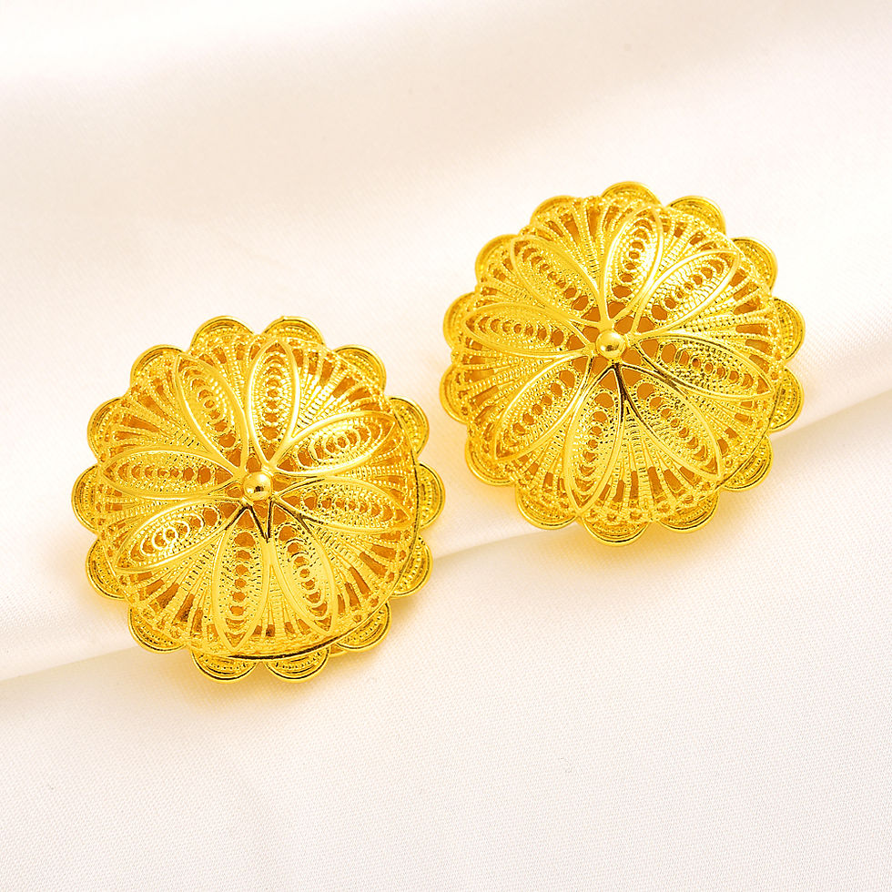Thumbnail: Ethiopian Jewelry sets Very Big Pendant Earrings Rings Bangle African Eritrean W