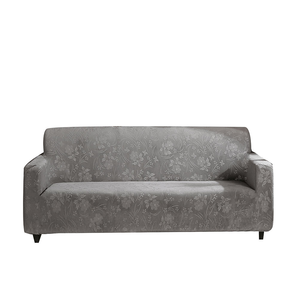 Thumbnail: Luxury 1/2/3/4 Seater Slipcover Solid Color Thickened Soft Crystal Velvet Jacqua