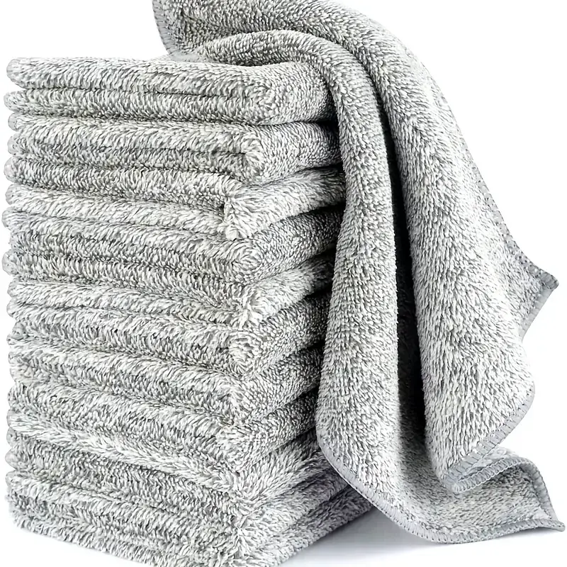 Thumbnail: Thicken Microfiber Cleaning Cloths Lint Free Microfiber Cleaning Towel Cloths Re