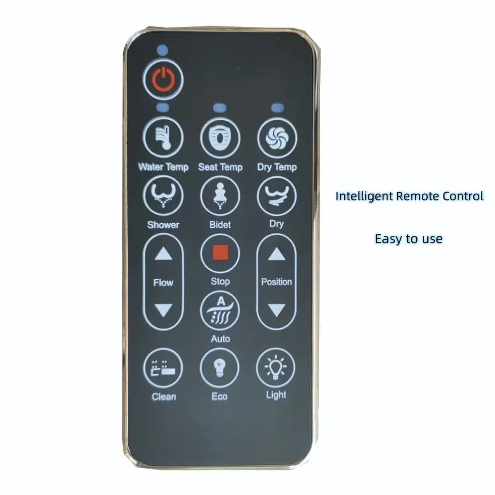 Thumbnail: Intelligent Remote Control Toilet Lid Dryer, Smart Heated Bidet Toilet Seat ,Wit