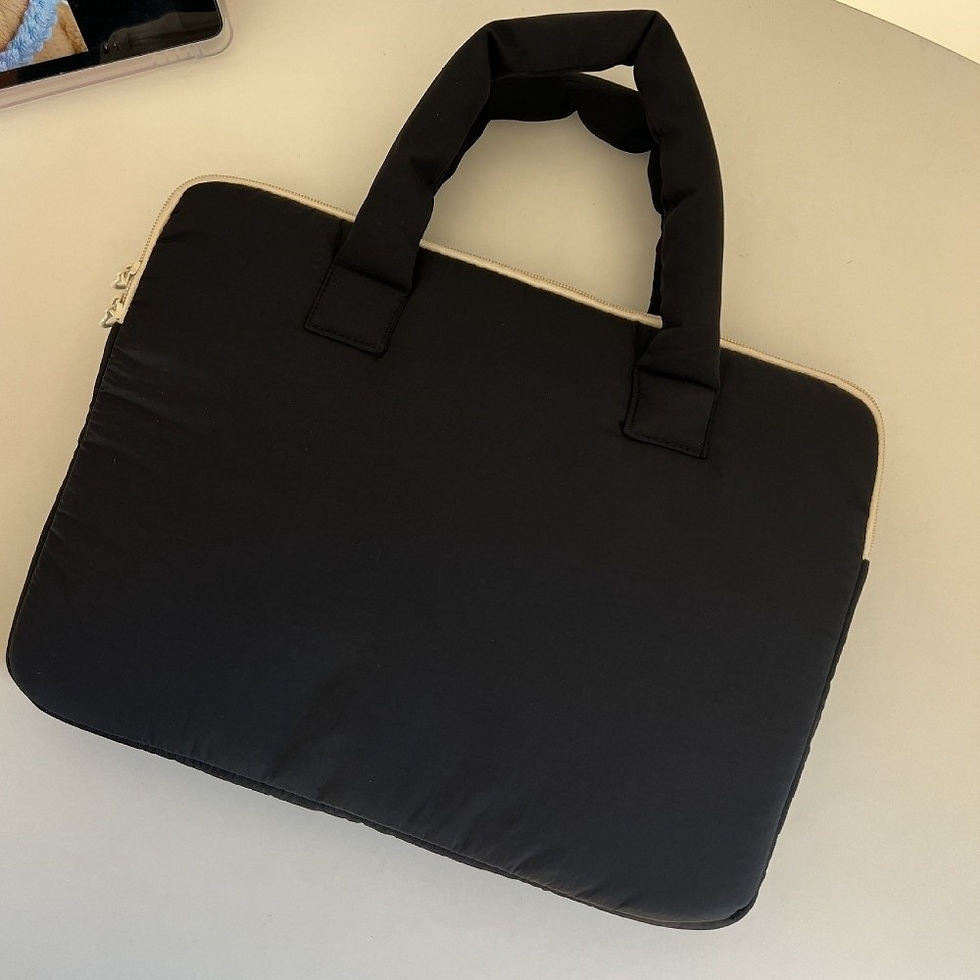 Thumbnail: Handbags 15.6inch Portable Laptop Bags Bow with Handle Laptop Case Cute Soft Mat