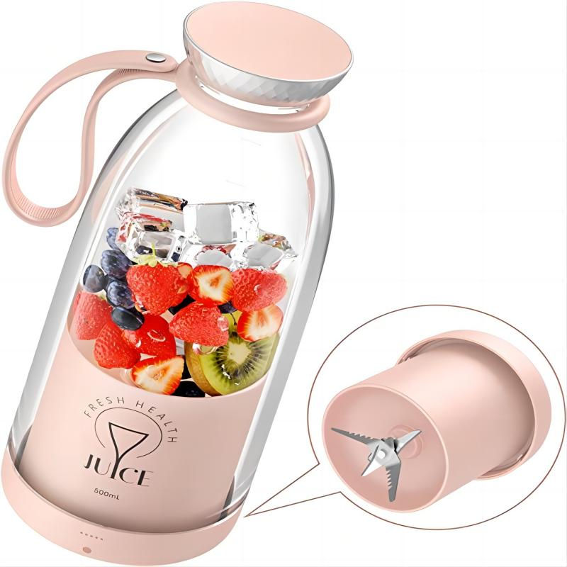 Thumbnail: 500ml Portable 2400mAh Wireless Fruit Mixers USB juicer Fresh Juice Bottle Blend