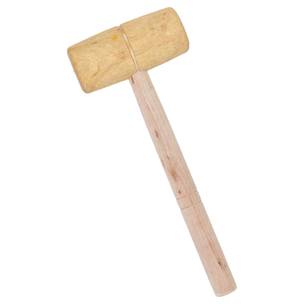 The Hammer Mallet Woodworking Tools Small Wooden Round Head Chisel Leathercraft
