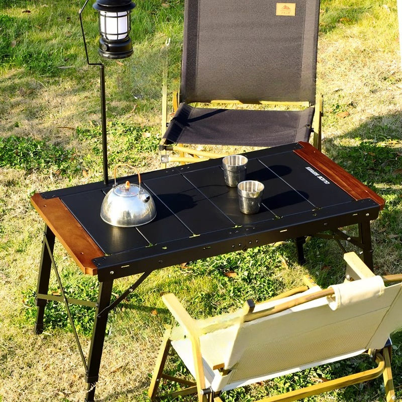 Thumbnail: Dining Waterproof Outdoor Table Black Balcony Portable Backyard Outdoor Table Ga