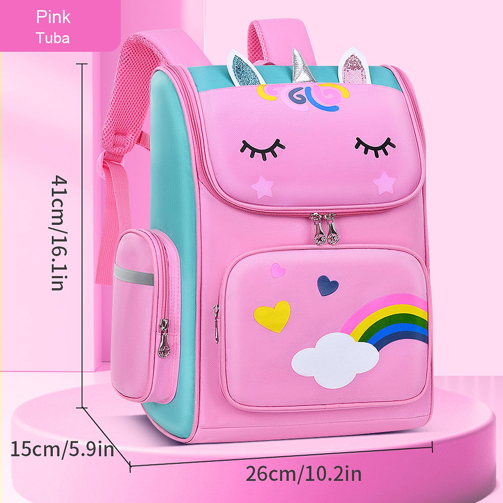Thumbnail: New elementary school students schoolbag shoulders backpack 6-12 years old one,