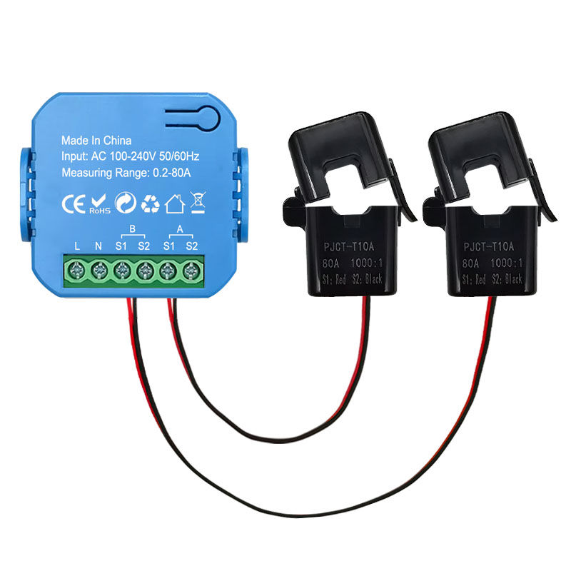 Thumbnail: Tuya Smart Life WiFi Energy Bidirection Meter with Buzzer Overload Alarm App Mon