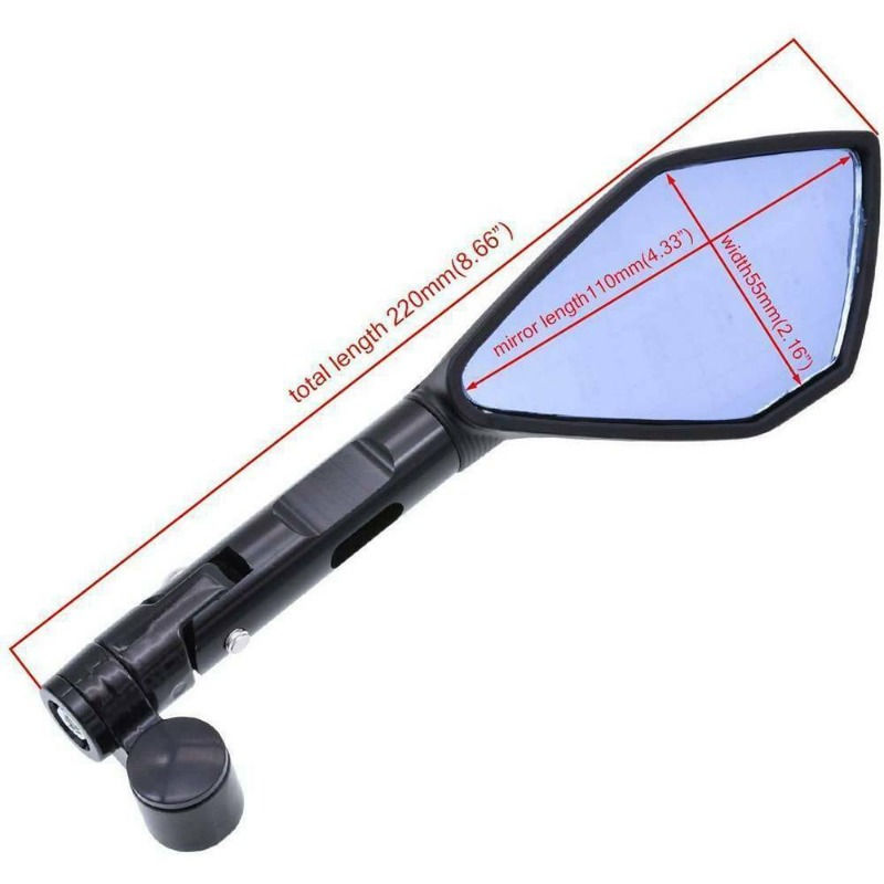 Thumbnail: Motorcycle Accessories Aluminum Rear View Rearview Mirrors Side Mirror For YAMAH