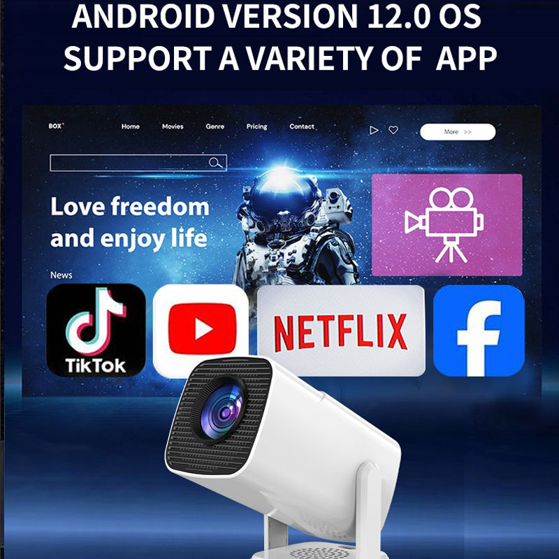 Thumbnail: Mini Portable Projector - 180° Adjustable,Compatible with Multiple Devi