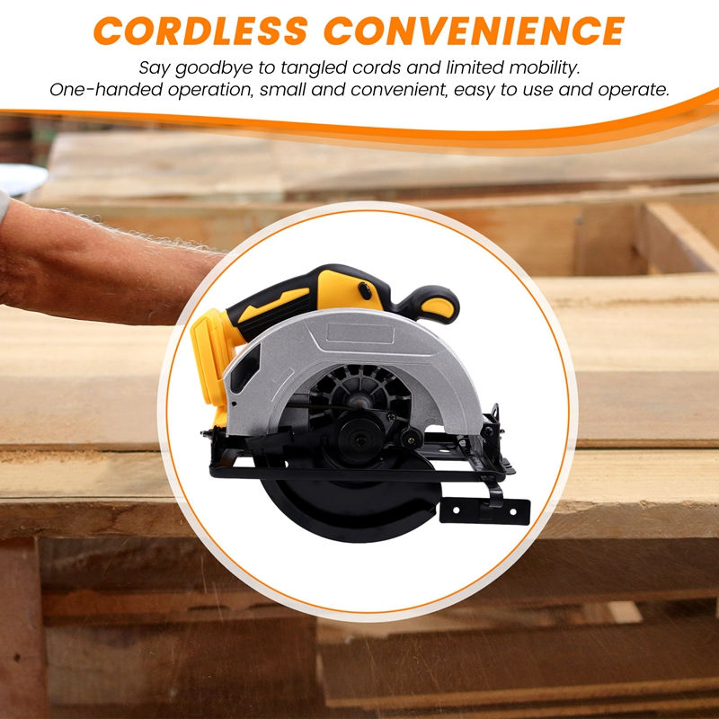 Thumbnail: 7 Inch Brushless Electric Circular Saw Cordless Board Cutting Machine Woodworkin