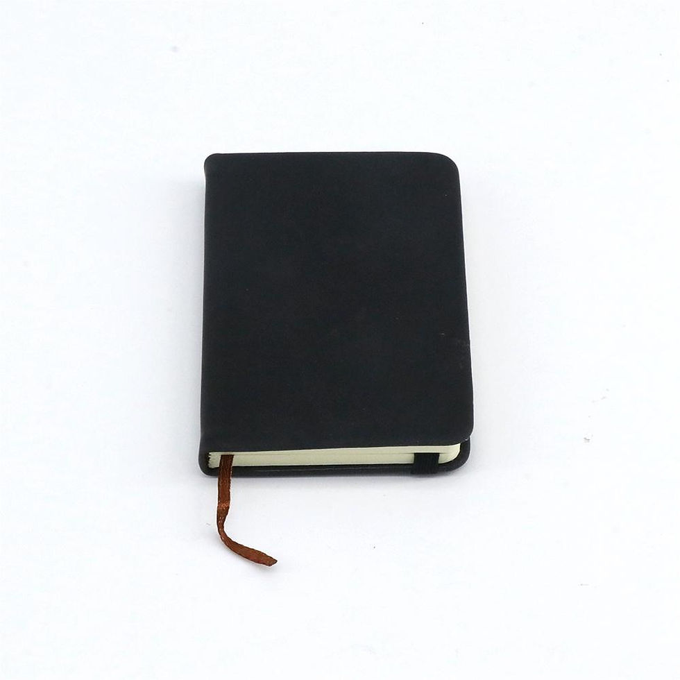 Thumbnail: Simple Portable College Thick Business Notebook Leather Mini Word Book Handwriti