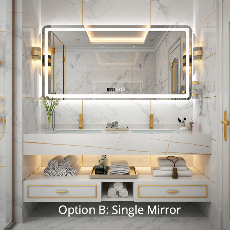 Thumbnail: Bathroom Vanity Combination Of Bathroom Cabinets Modern And Minimalist Washbasin