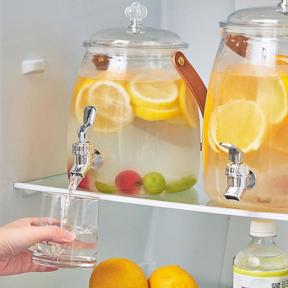 Thumbnail: 3/5L Portable Cold Water Kettle With Tap Tea Pots Dispenser Jug Juice Pitcher Po