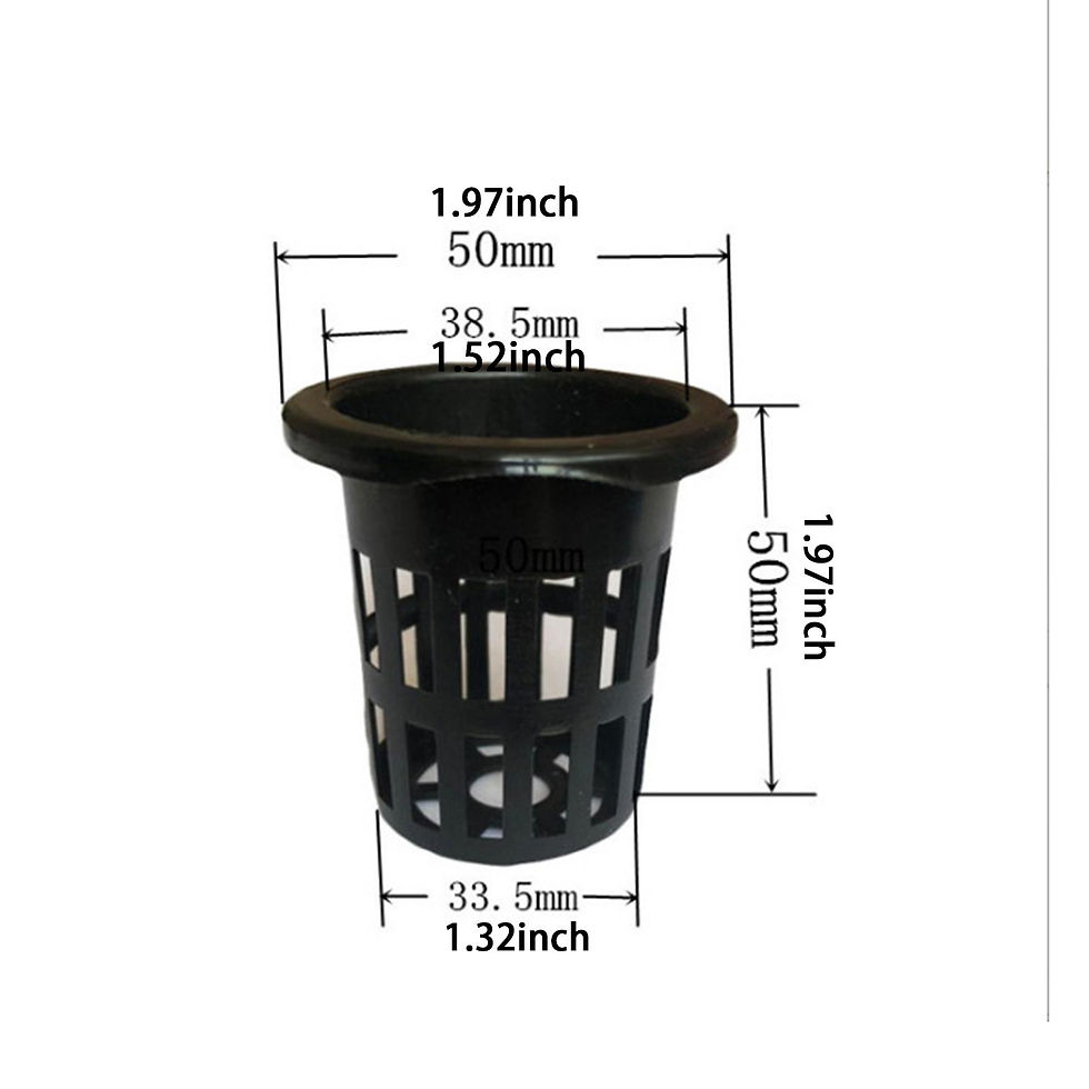 Thumbnail: 20Pcs Net Pots for Hydroponics Compact Bucket Basket Garden Slotted Mesh Net Net