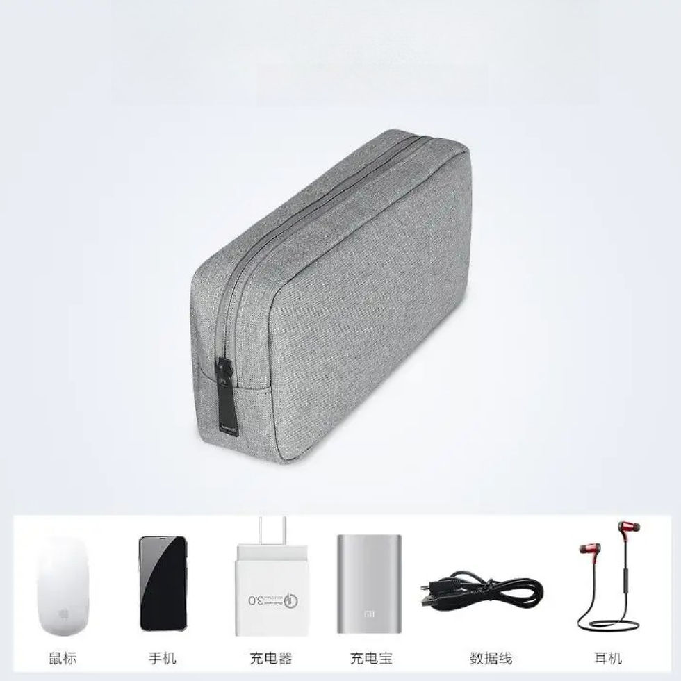 Thumbnail: Laptop Bag Portable Storage Digital Accessories Bag Removable Zipper Usb Flash D