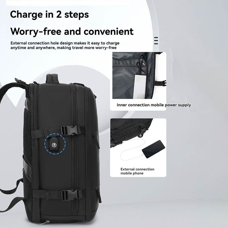 Thumbnail: Travel backpack, multifunctional luggage bag, short distance travel bag, with sh
