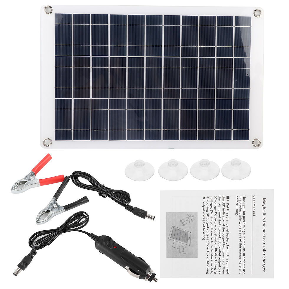 Thumbnail: 50W Folding Solar Panel Monocrystalline Cell Dual USB  for Car RV Yacht Outdoor