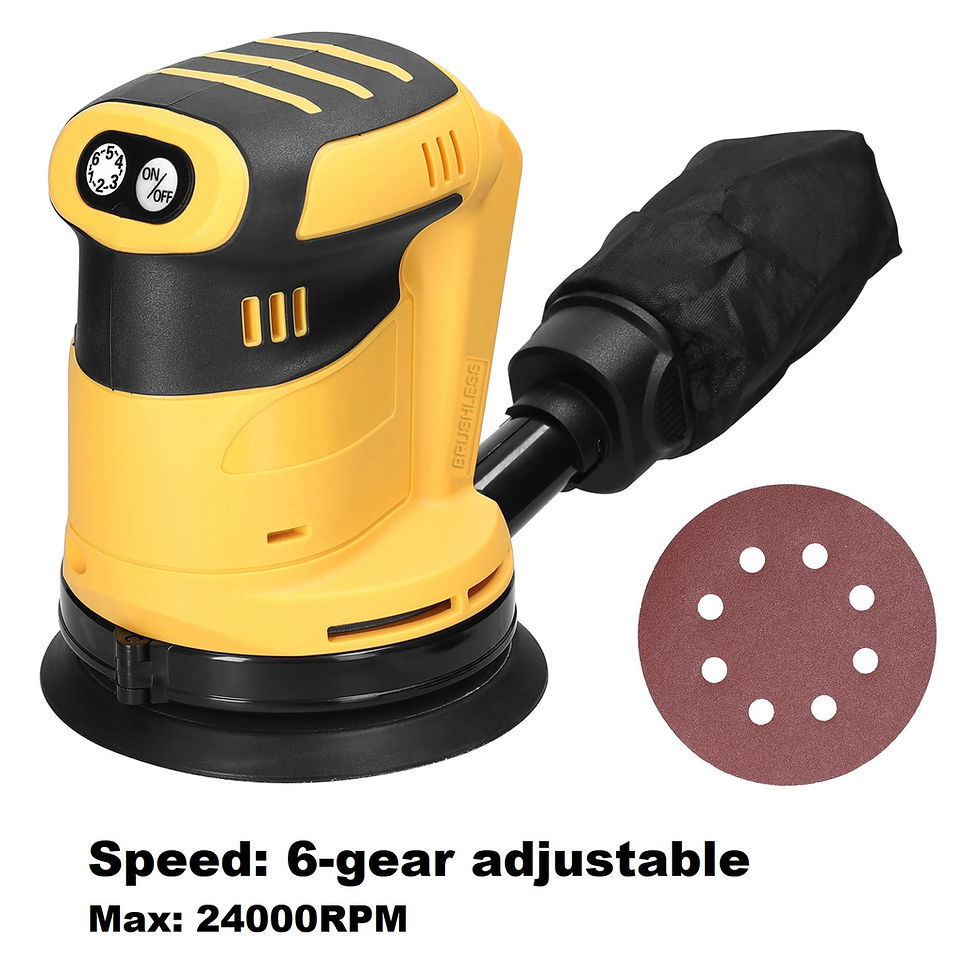 Thumbnail: 125mm Brush/Brushless Motor Cordless Orbital Sander Grinder Wood Metal Waxing Po