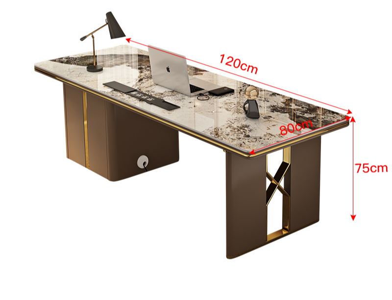 Thumbnail: Contemporary Luxury Sedentary Desk Spacious Office Desk Table Standing Design Id