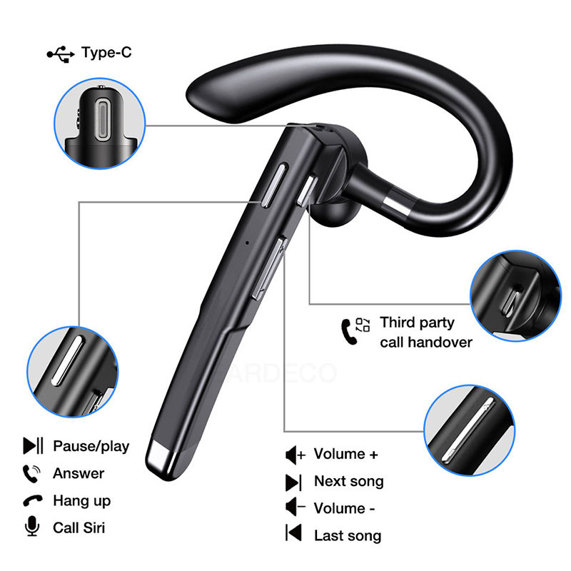 Thumbnail: Wireless Headphones With Microphone Bluetooth Fone De Ouvido Audifonos Con Micro