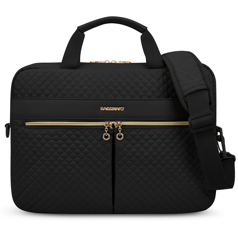 Thumbnail: BAGSMART Large Capacity 17 inch Laptop Bag Shoulder Messenger Notebook Pouch Bri