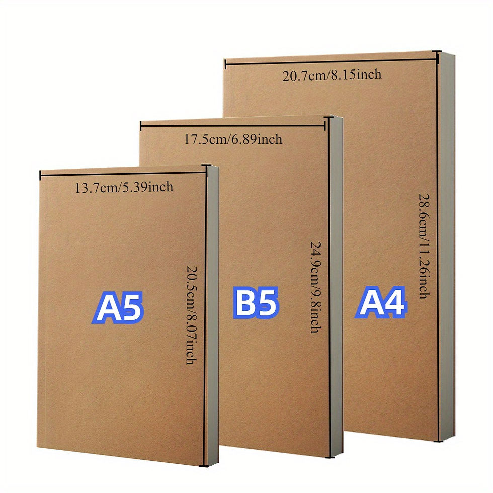 Thumbnail: B5/A5/A4/A6 Notebook Office Journal Diary notepad Blank Lined Grid Stationery St