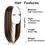 Thumbnail: ✨ 18-Inch V-Shaped Layered Synthetic Hair Extension – Long & Straight