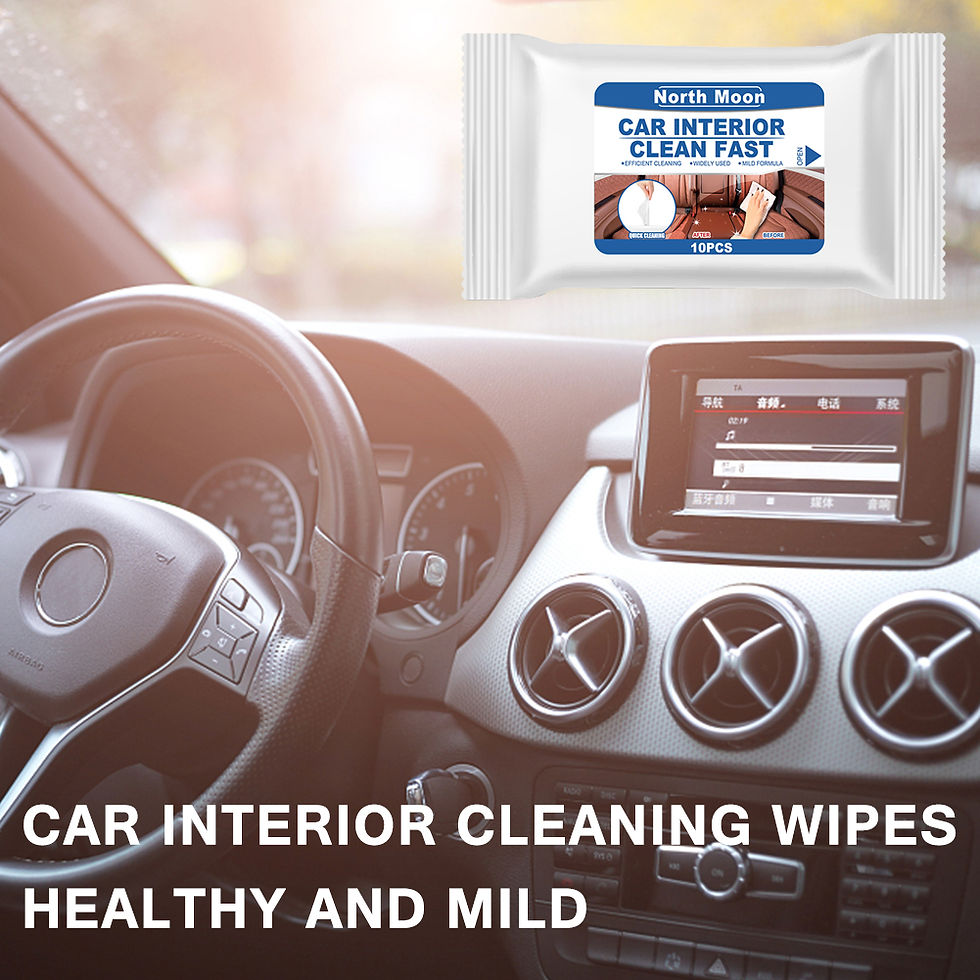 Thumbnail: Disposable Car Interior Cleaning Wet Wipe Dashboard Console Carpet Leather Towel