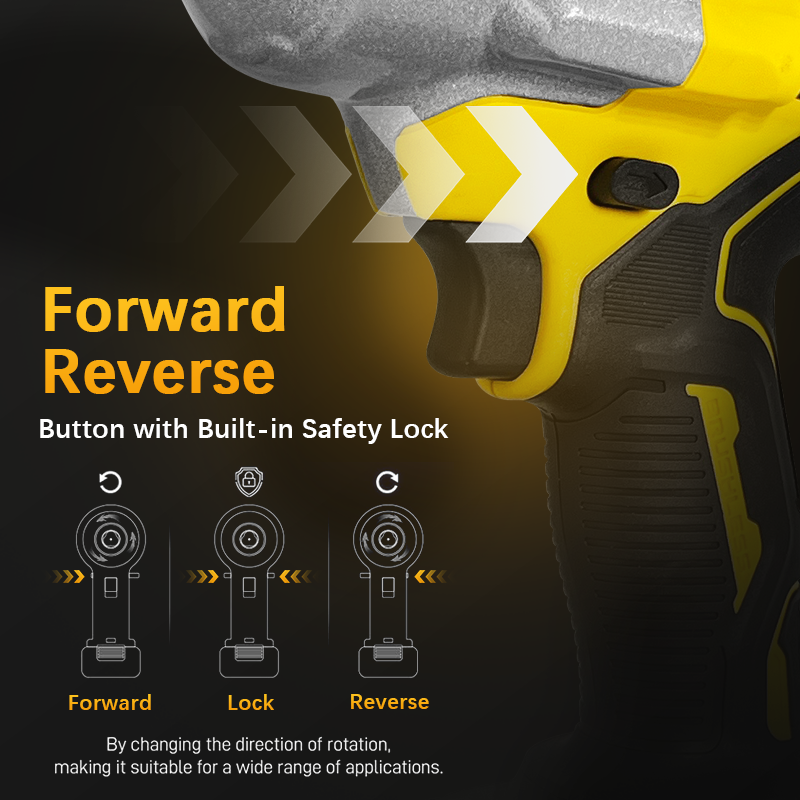 Thumbnail: Electric Goddess 2200N.M Brushless Electric Impact Wrench 3/4inch Cordless Torqu