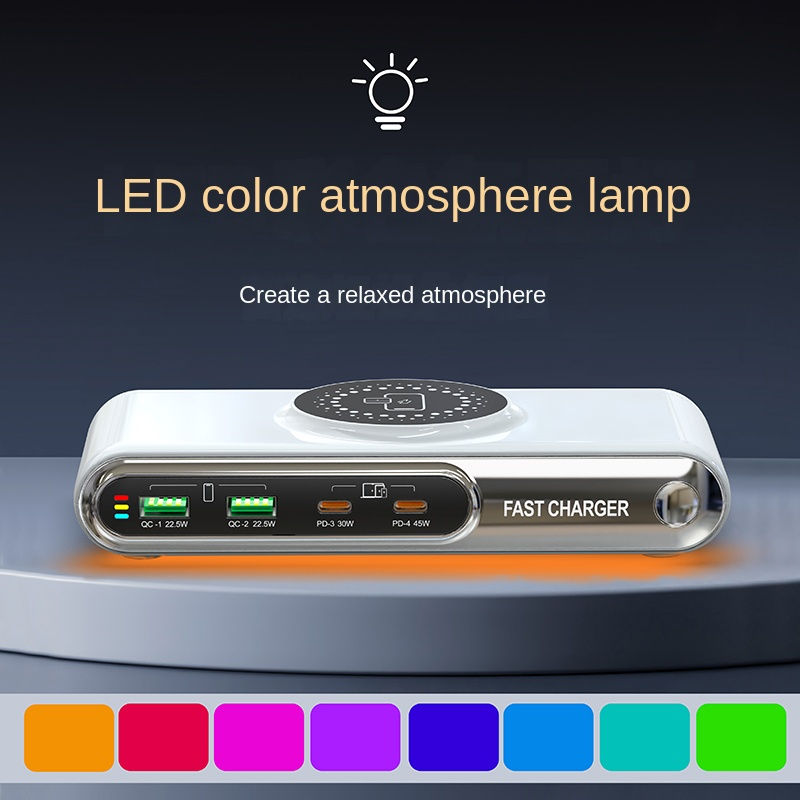 Thumbnail: Mobile Phone Fast Charging 6-in-1 Multi-Function Charger Fast Charging 2PD Port