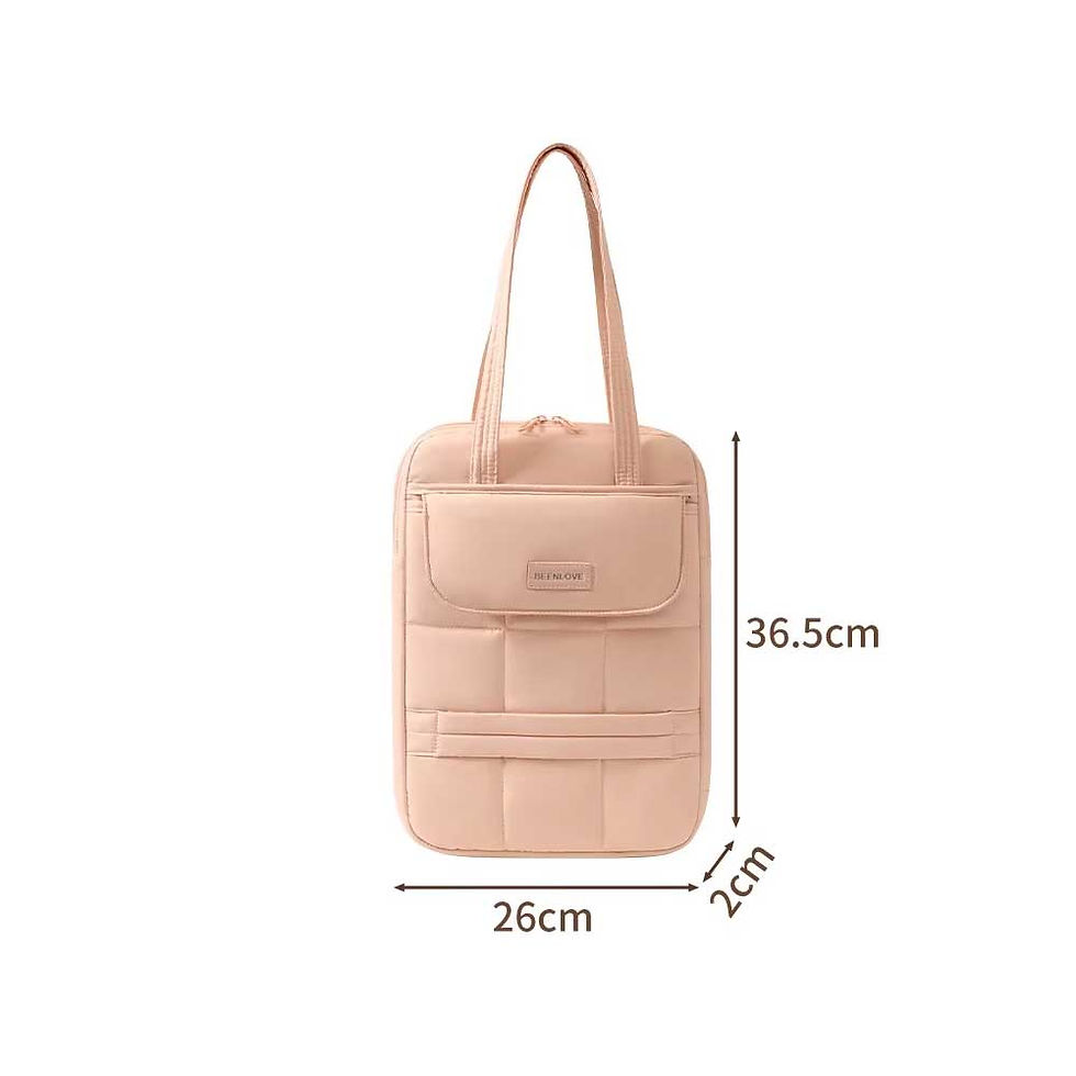 Thumbnail: Large Capacity Multi-Purpose Laptop Bag 15 Inch Shoulder Tote Bag Protective Com