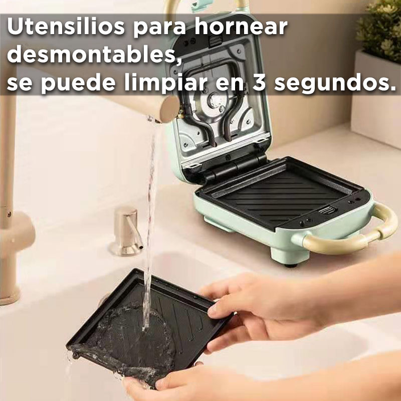 Thumbnail: Electric Sandwich Maker Toaster Making Machine Breakfast Sandwiches Waffles Taiy