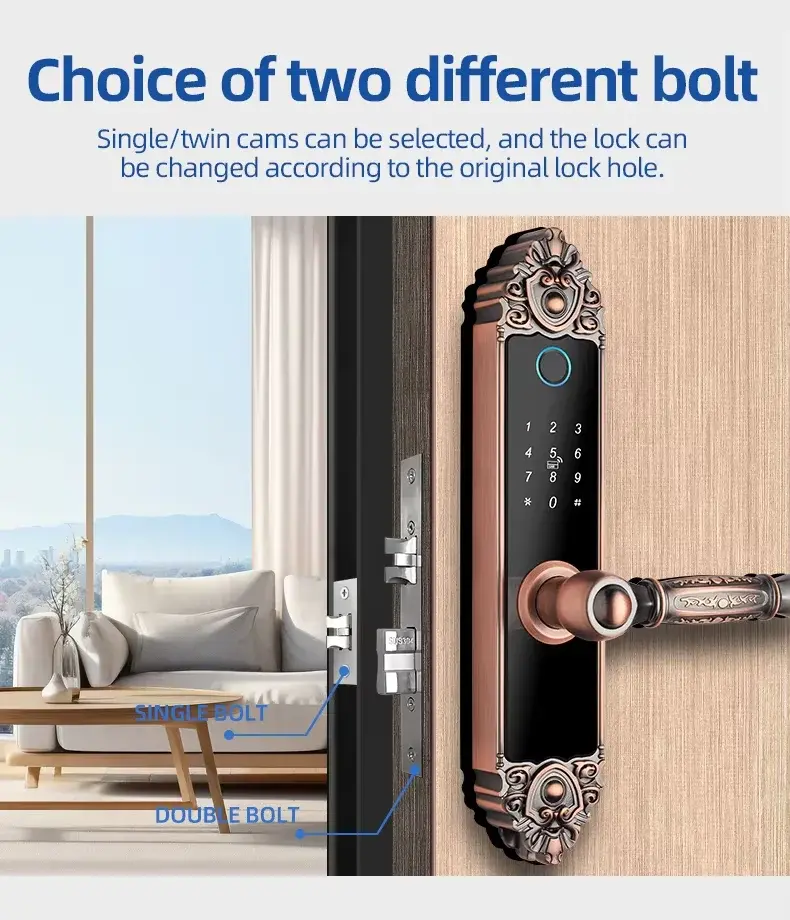 Thumbnail: Smart Home Digital Lock Electronic Fingerprint Smart Lock European Home Indoor D