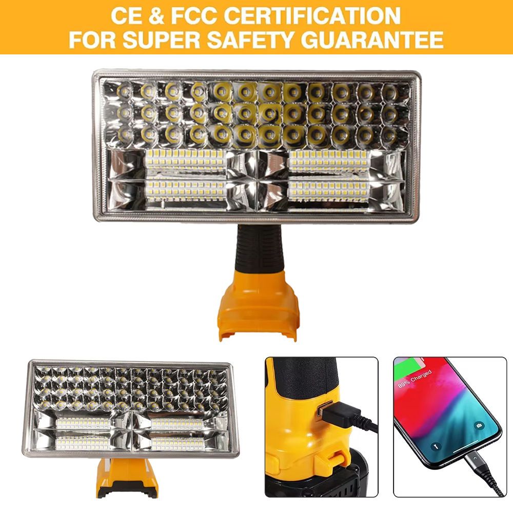 Work light 9 inch 40w For dewalt tool light indoor and outdoor light Led light F