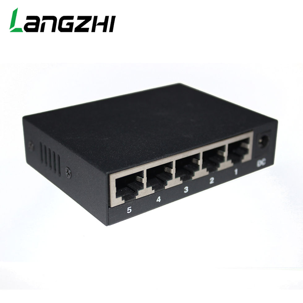 Thumbnail: Network Switch Iron Box, 5 Port, 10 Mbps, 100Mbps, RJ45, Industrial Grade, CP, P