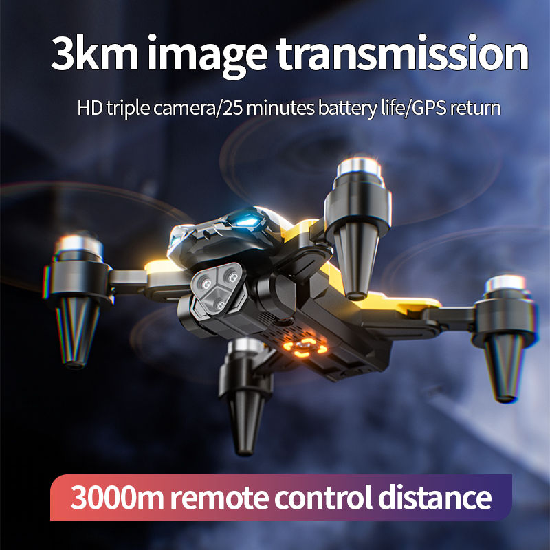Thumbnail: 2024 New M5 Drone 8K Professional Triple Camera Brushless Motor Optical Flow Pos