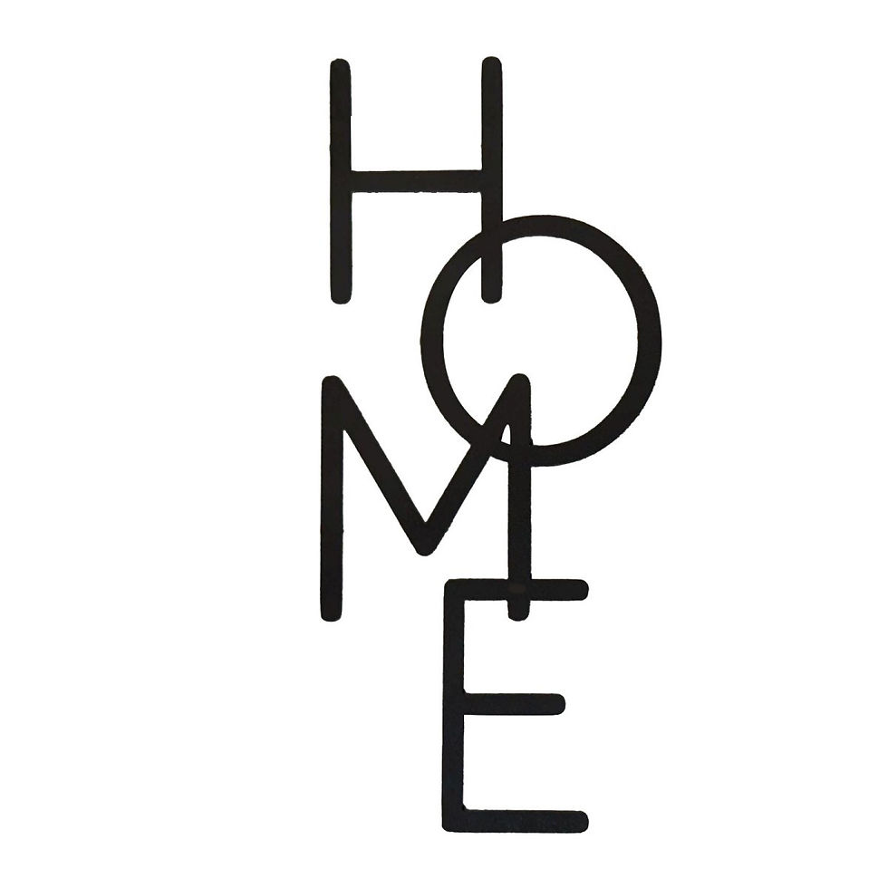 Thumbnail: Wooden HOME Wall Art Sign, Rustic Handcrafted Letter Decor, Farmhouse Living Roo