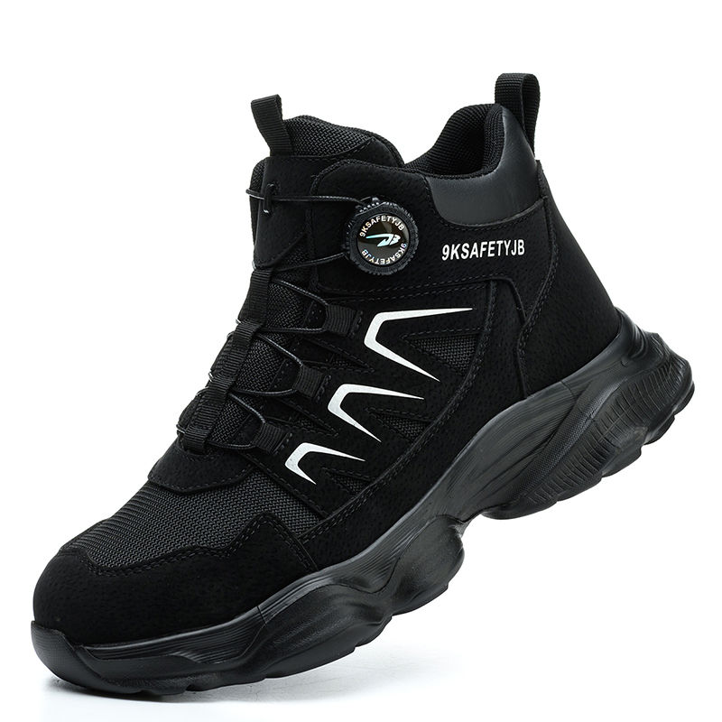 Thumbnail: Waterproof Safety Boots Men Indestructible Steel Toe Work Boots Anti-smash Stab-