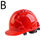 Thumbnail: Construction Safety Helmet Hard Hat ABS Thicken Anti Strong Rolling Adjustable H