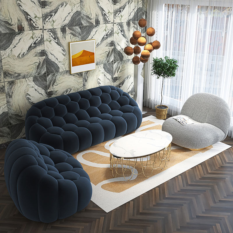 Thumbnail: Special-shaped football sofa post-modern simple light luxury lazy bean bag small