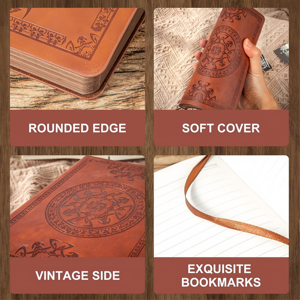 Thumbnail: A5 288 Pages Retro Notebook Book Diary Thickened Creative Hand Ledger Student No