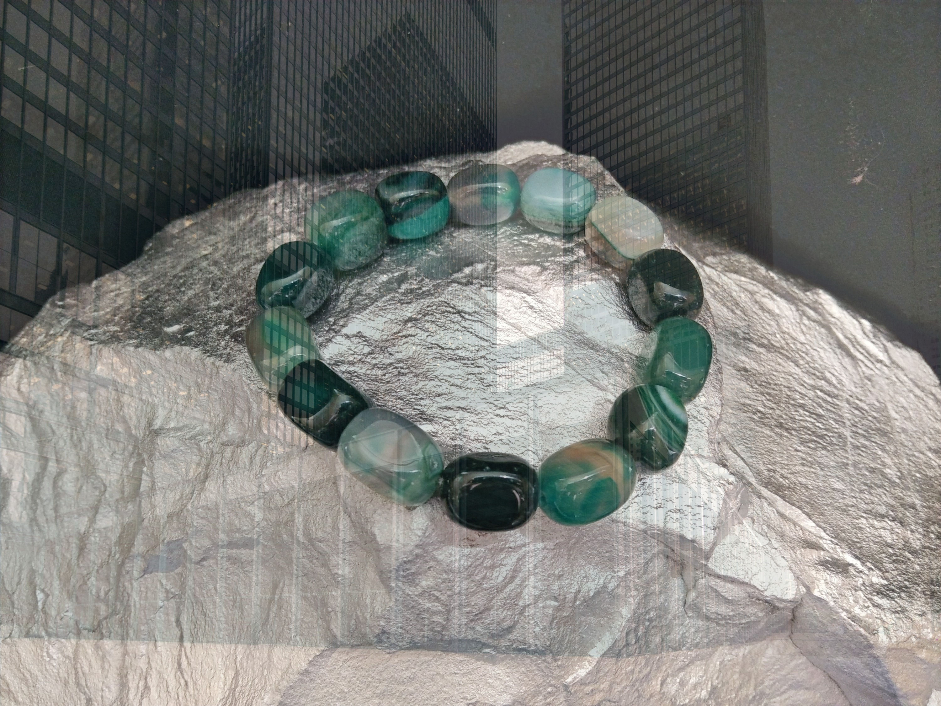 Bracelet En Agate ovale